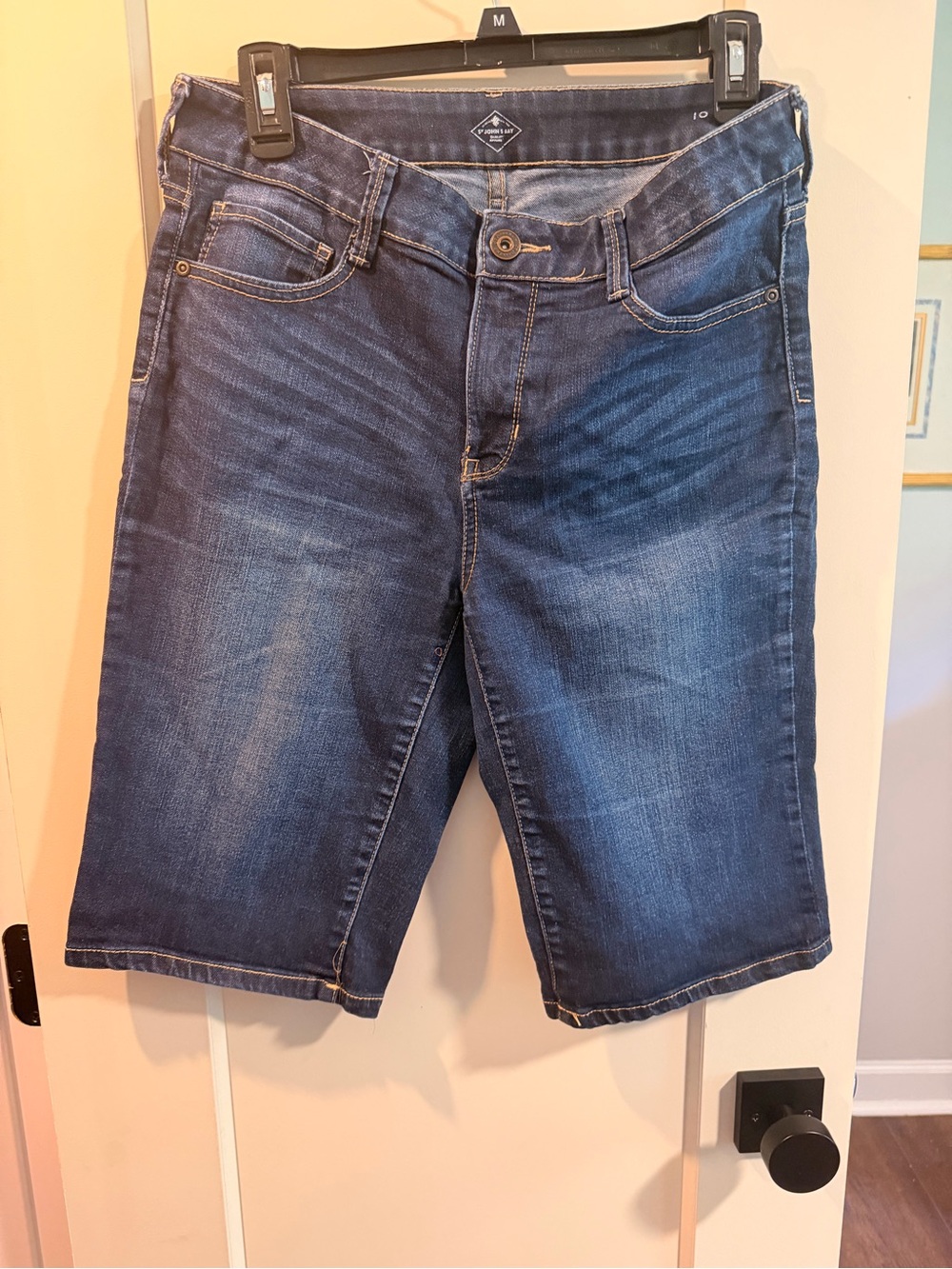 St. John's Bay Blue Denim Jean Shorts - Five-Pocket Style